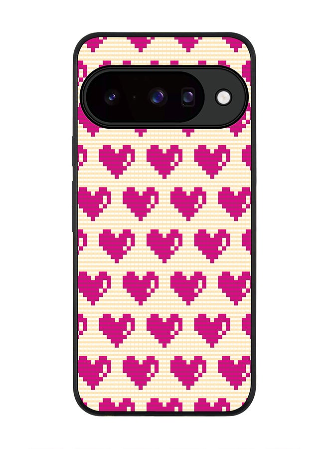 For Google Pixel 10 Case,Slim fit Camera Protection, Shockproof Thin Phone cover  - Pixel Hearts